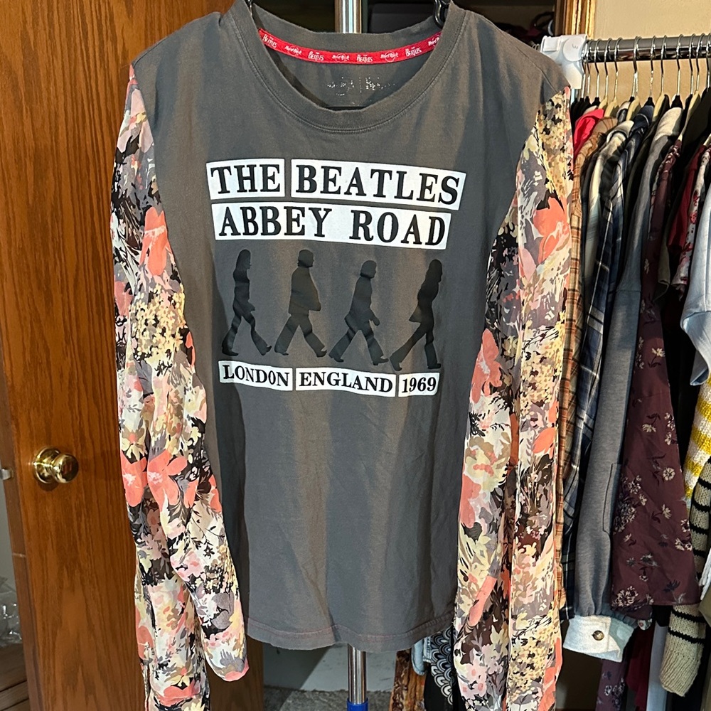 The Beatles Abbey Road Graphic Long Sleeve Shirt- custom